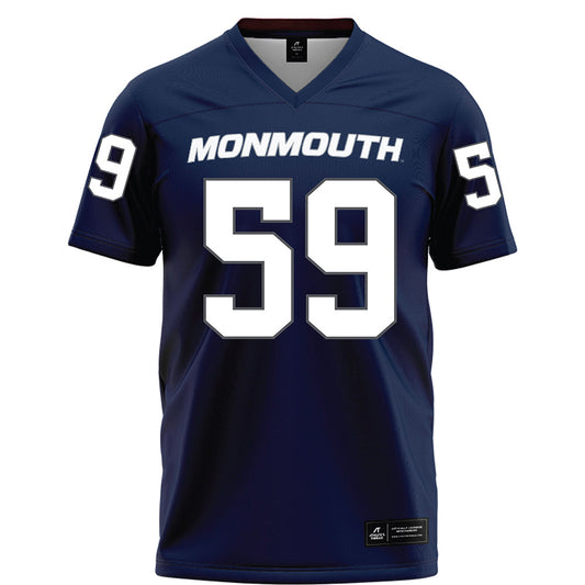 Monmouth - NCAA Football : Michael Beydoun - Blue Football Jersey-0