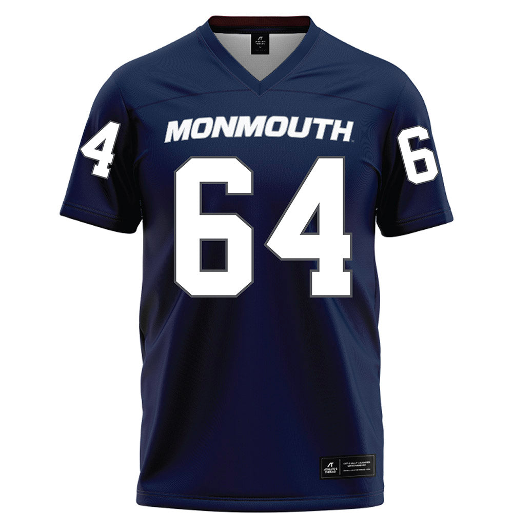 Monmouth - NCAA Football : Chris Moreno - Blue Football Jersey-0