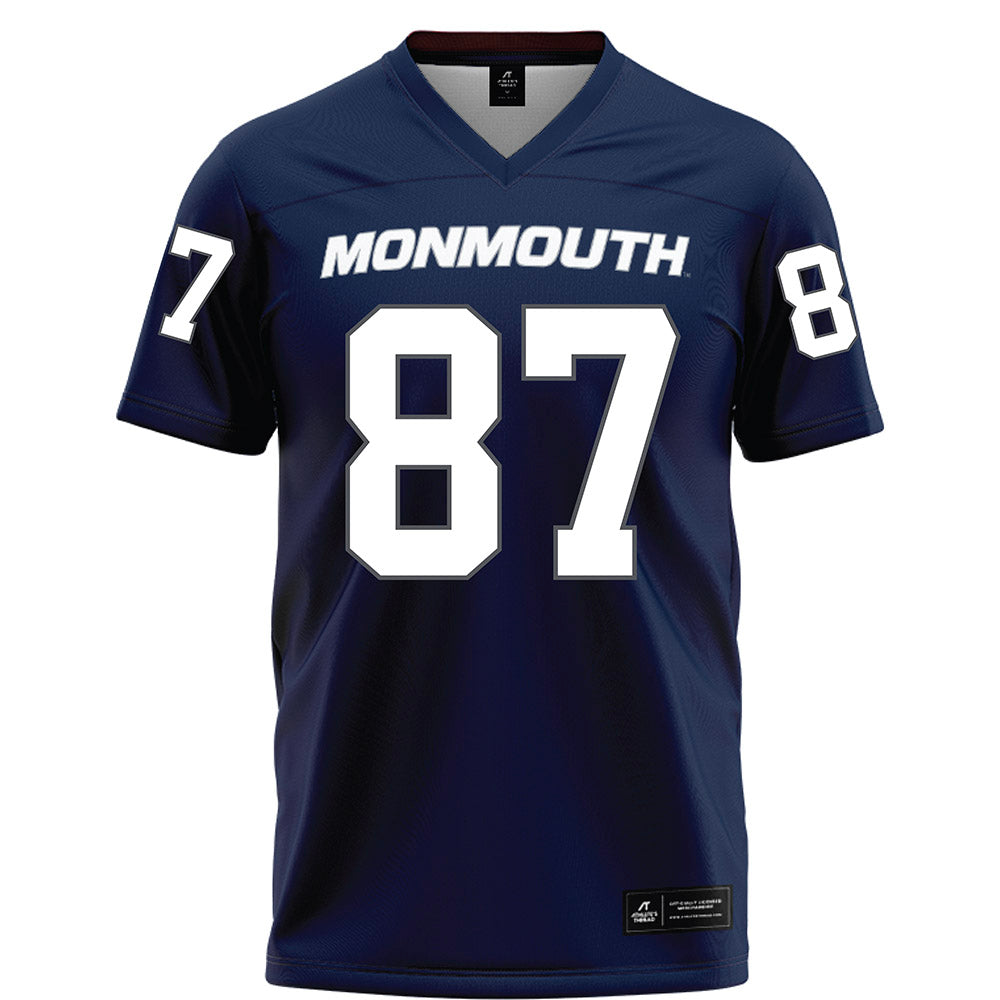 Monmouth - NCAA Football : Sean Fleming - Blue Football Jersey-0