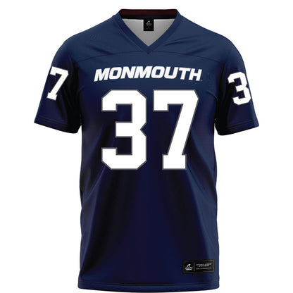Monmouth - NCAA Football : Kadeem McKnight - Blue Football Jersey-0