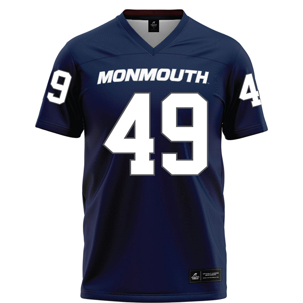 Monmouth - NCAA Football : Frankie Passantino - Blue Football Jersey-0