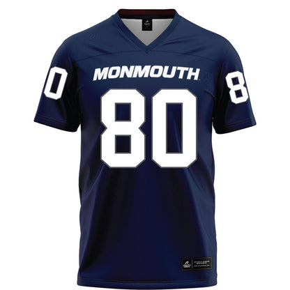 Monmouth - NCAA Football : Keshawn Mister - Blue Football Jersey-0