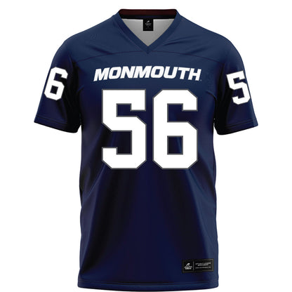 Monmouth - NCAA Football : Andrew Vera - Blue Football Jersey-0