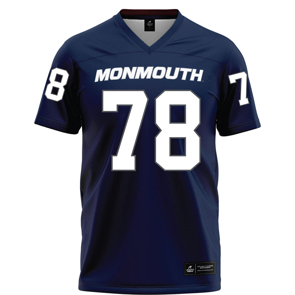 Monmouth - NCAA Football : Will Argo - Blue Football Jersey-0