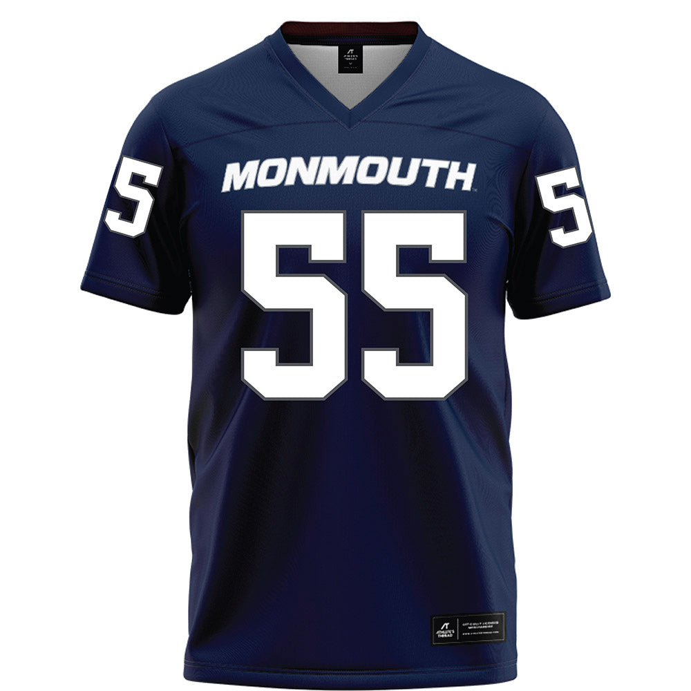 Monmouth - NCAA Football : Ryan Moran - Blue Football Jersey-0