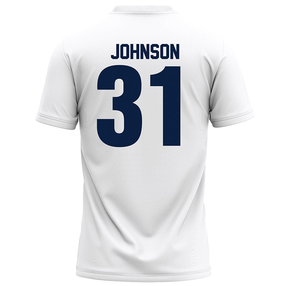 Monmouth - NCAA Football : Dana Johnson - White Football Jersey