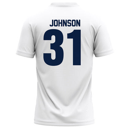 Monmouth - NCAA Football : Dana Johnson - White Football Jersey