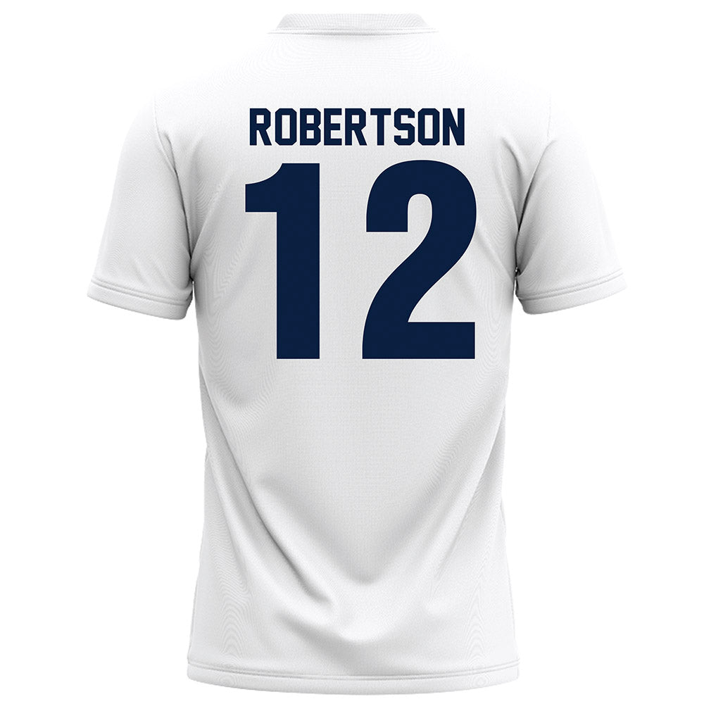 Monmouth - NCAA Football : Derek Robertson - White Football Jersey