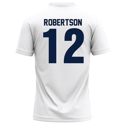 Monmouth - NCAA Football : Derek Robertson - White Football Jersey