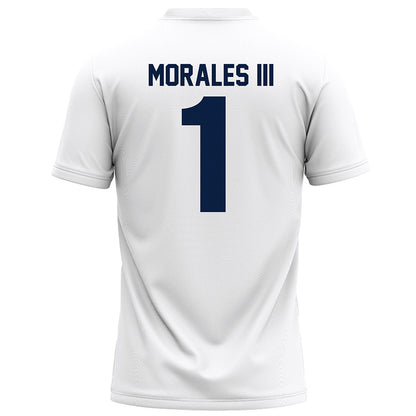 Monmouth - NCAA Football : Edwin Morales III - White Football Jersey