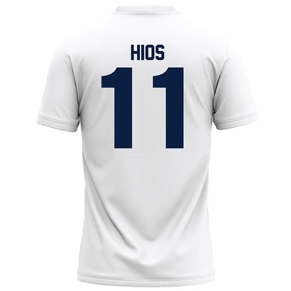 Monmouth - NCAA Football : Zack Hios - White Football Jersey