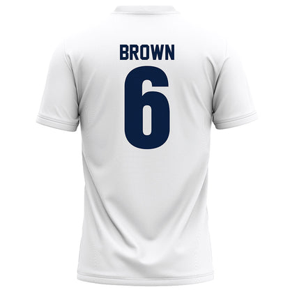 Monmouth - NCAA Football : Jacob Brown - White Football Jersey