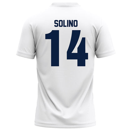 Monmouth - NCAA Football : Christian Solino - White Football Jersey
