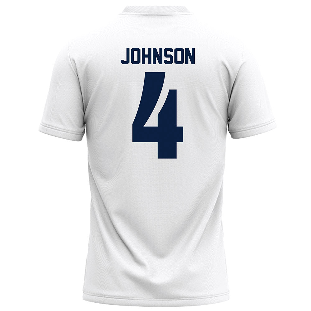 Monmouth - NCAA Football : Remi Johnson - White Football Jersey