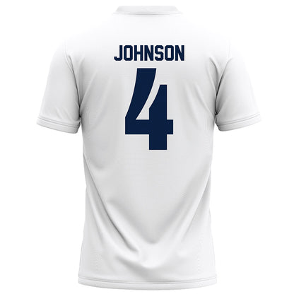 Monmouth - NCAA Football : Remi Johnson - White Football Jersey