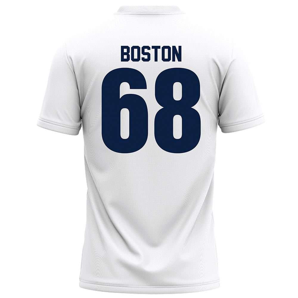 Monmouth - NCAA Football : Logan Boston - White Football Jersey-1