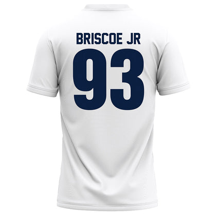 Monmouth - NCAA Football : DJ Briscoe Jr - White Football Jersey-1