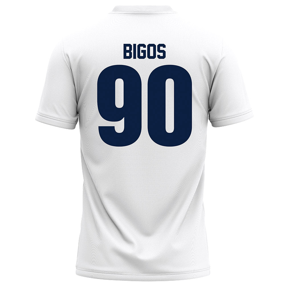 Monmouth - NCAA Football : Brendan Bigos - White Football Jersey