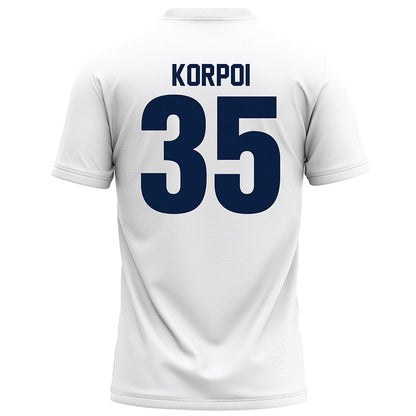 Monmouth - NCAA Football : Sam Korpoi - White Football Jersey