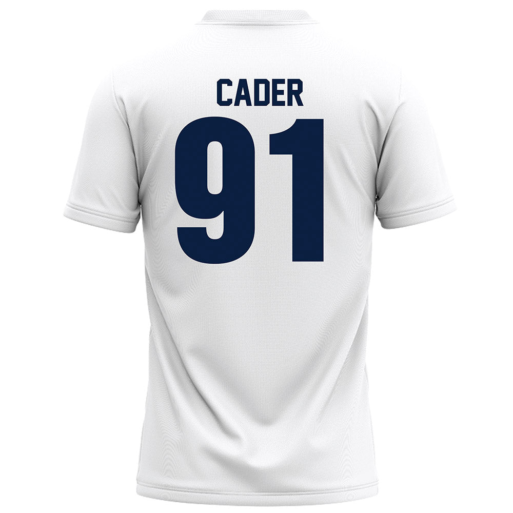 Monmouth - NCAA Football : Thomas Cader - White Football Jersey-1