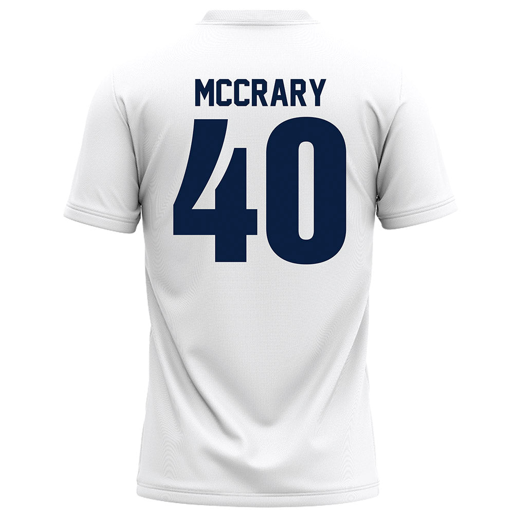 Monmouth - NCAA Football : Damir McCrary - White Football Jersey