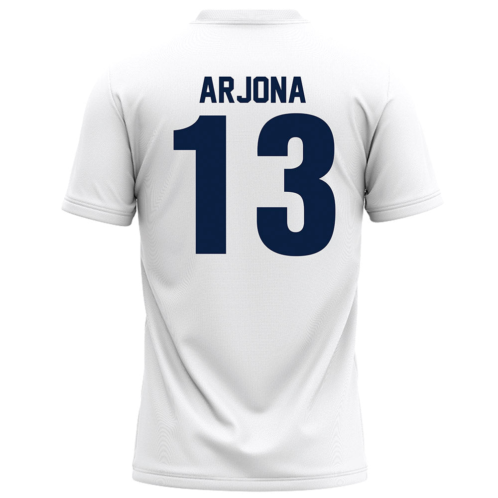 Monmouth - NCAA Football : Enzo Arjona - White Football Jersey