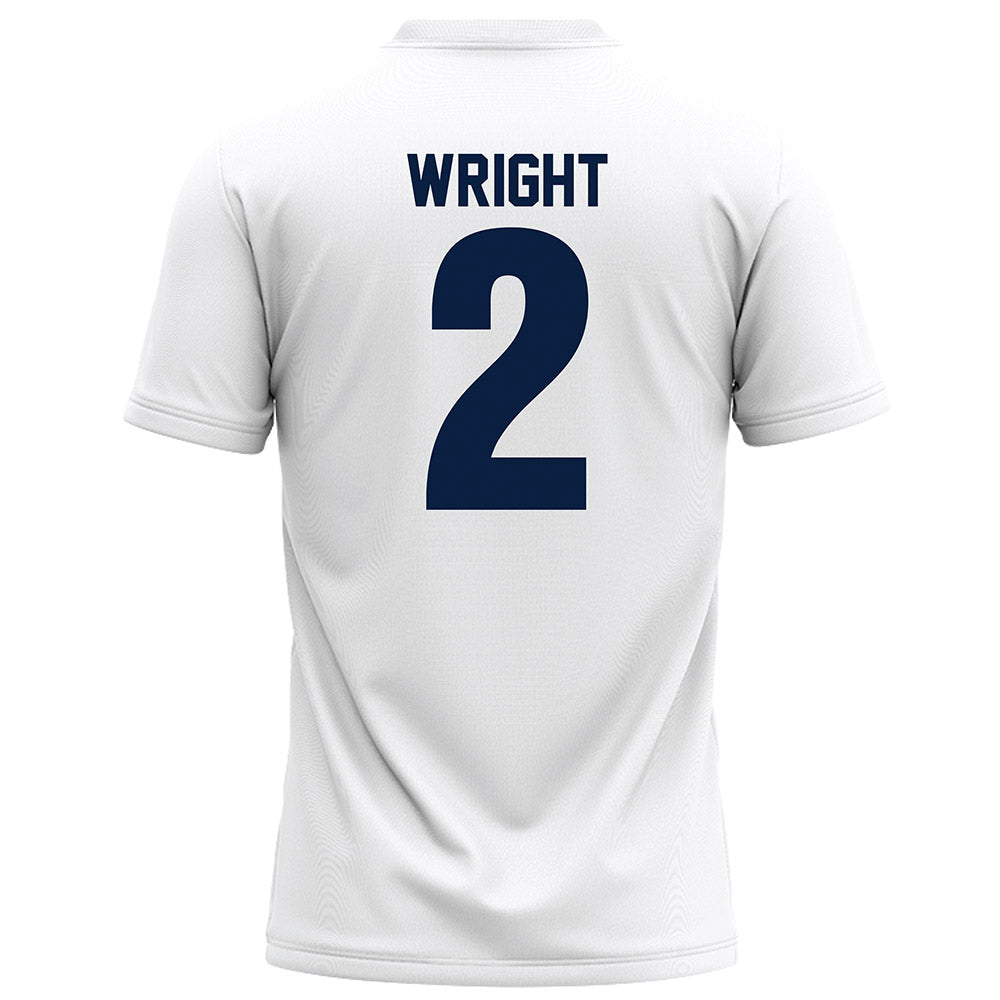 Monmouth - NCAA Football : Tyrese Wright - White Football Jersey