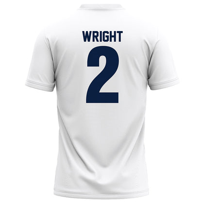 Monmouth - NCAA Football : Tyrese Wright - White Football Jersey