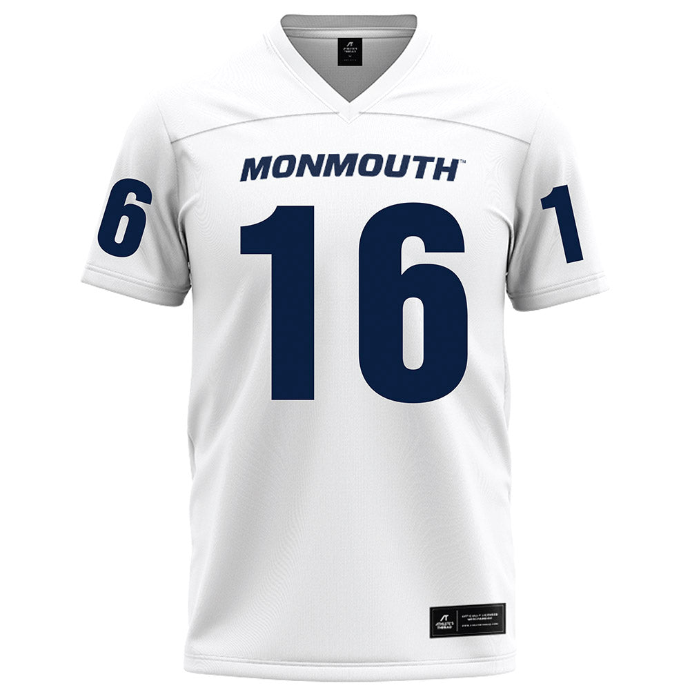 Monmouth - NCAA Football : Jaylen Dotson - White Football Jersey