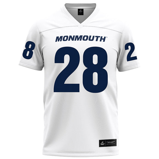 Monmouth - NCAA Football : Kenny Smith - White Football Jersey-0