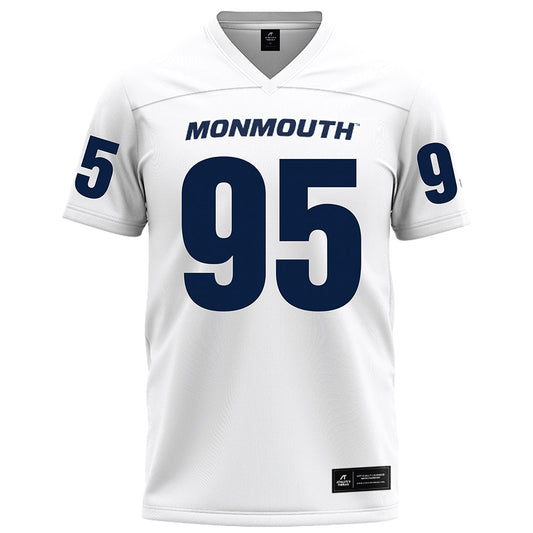 Monmouth - NCAA Football : Tj Speight - White Football Jersey-0