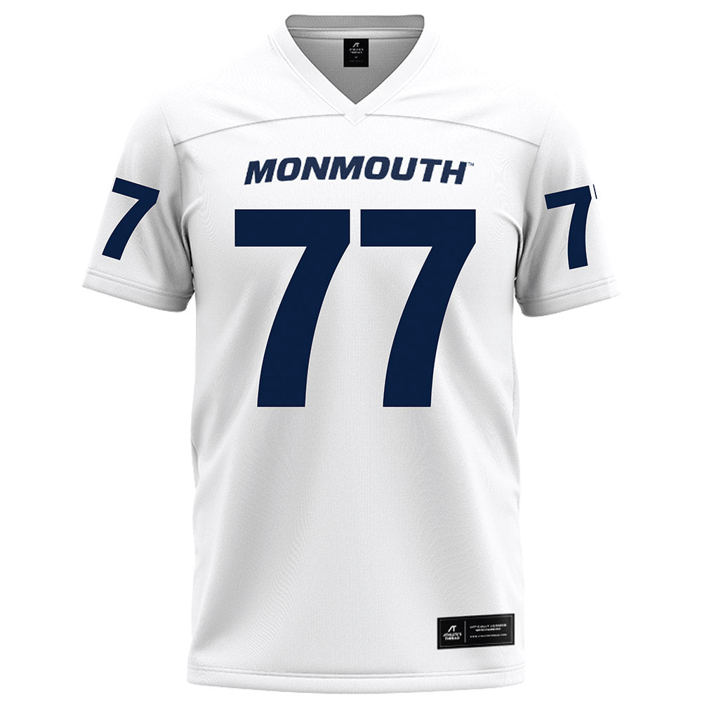 Monmouth - NCAA Football : Jordan Hall - White Football Jersey