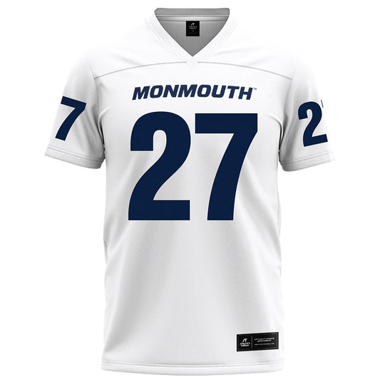Monmouth - NCAA Football : Justin Nyers - White Football Jersey