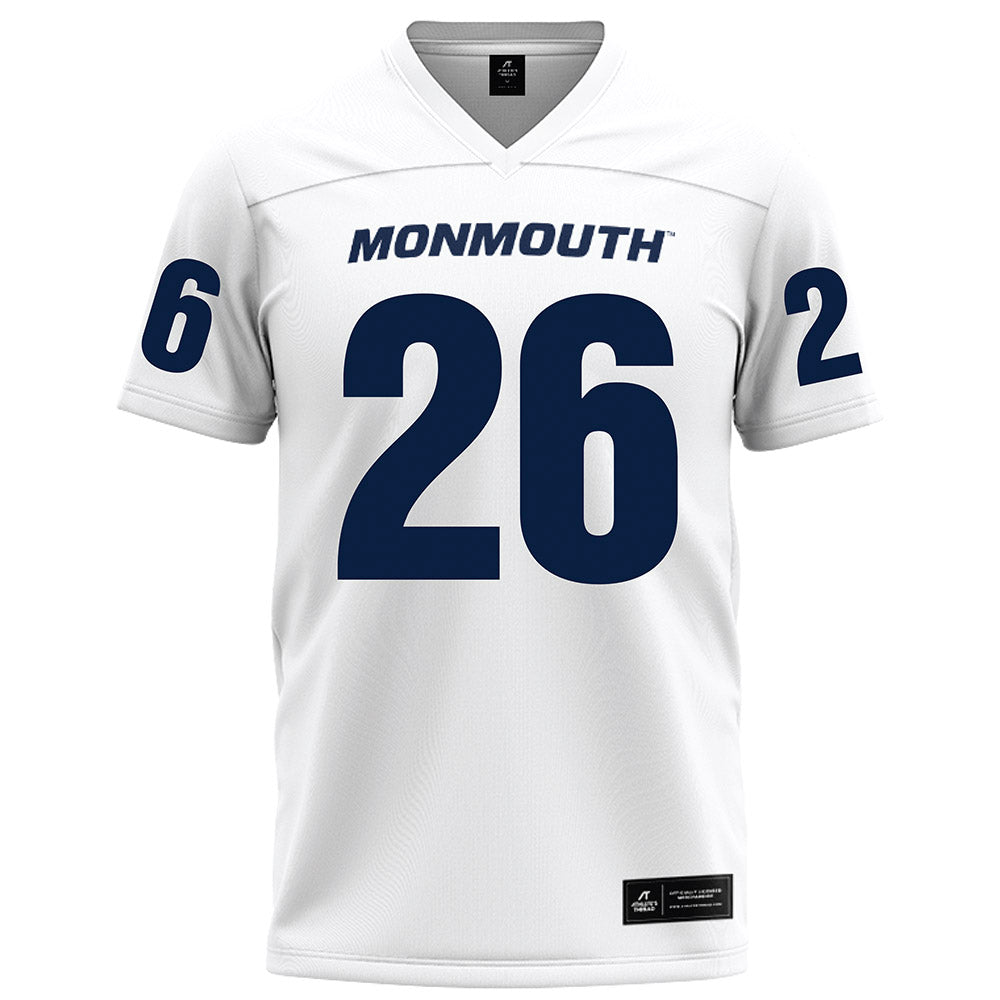 Monmouth - NCAA Football : Jaylen Tucker - White Football Jersey
