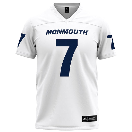 Monmouth - NCAA Football : Alex Odom - White Football Jersey