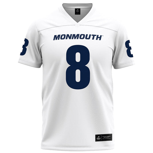 Monmouth - NCAA Football : Deuce Lee - White Football Jersey