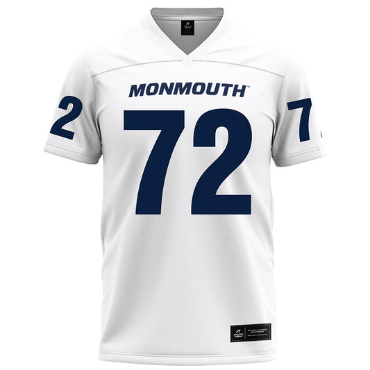 Monmouth - NCAA Football : Shalik Hubbard - White Football Jersey-0