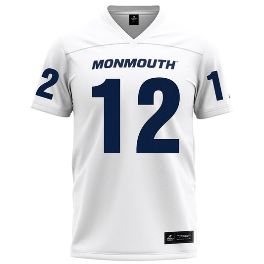 Monmouth - NCAA Football : Andre Tucker - White Football Jersey