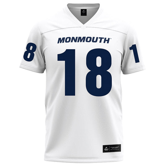 Monmouth - NCAA Football : Sone Ntoh - White Football Jersey
