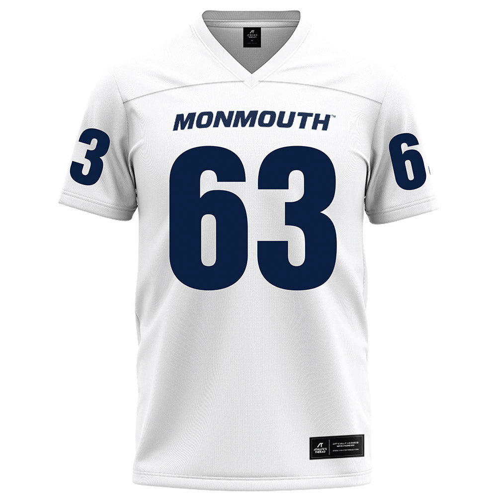 Monmouth - NCAA Football : Blake Birbilis - White Football Jersey-0