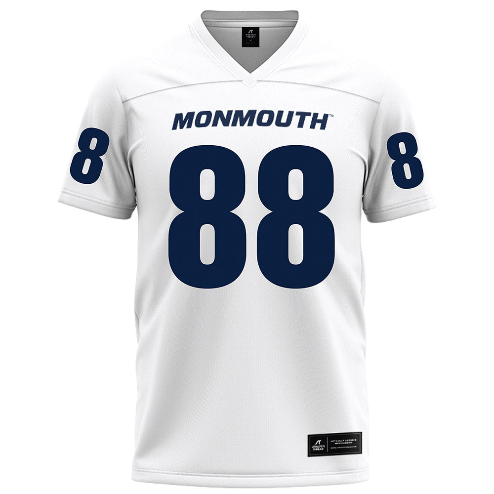 Monmouth - NCAA Football : Marcus Middleton - White Football Jersey