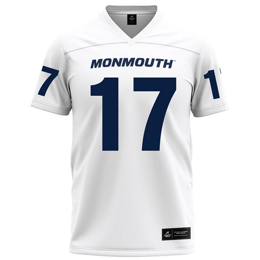 Monmouth - NCAA Football : Nate Maiers - White Football Jersey