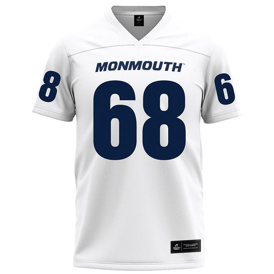 Monmouth - NCAA Football : Logan Boston - White Football Jersey-0