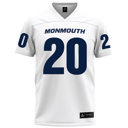 Monmouth - NCAA Football : Jaden Shirden - White Football Jersey