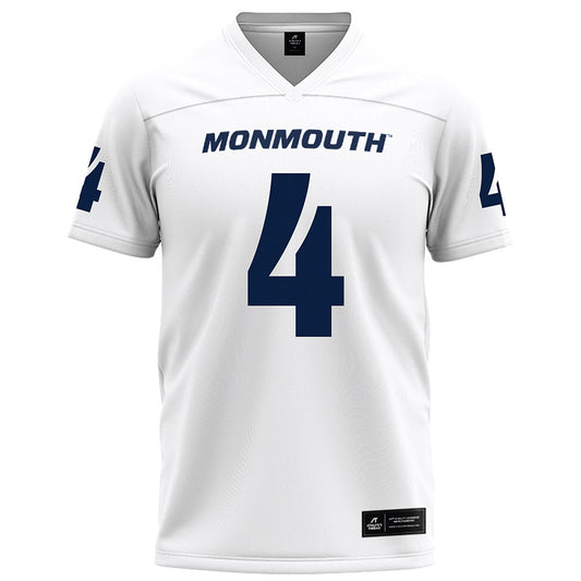 Monmouth - NCAA Football : Remi Johnson - White Football Jersey
