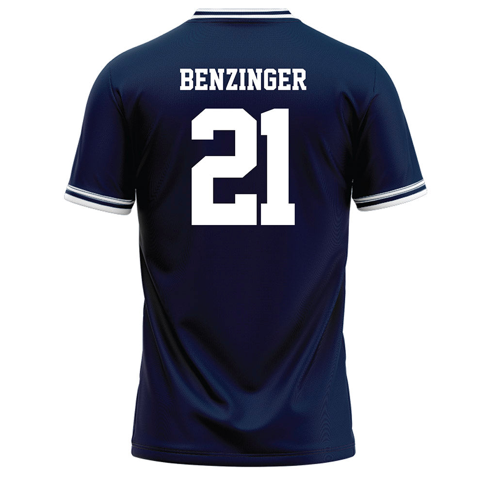 Monmouth - NCAA Baseball : Derek Benzinger - Blue Baseball Jersey