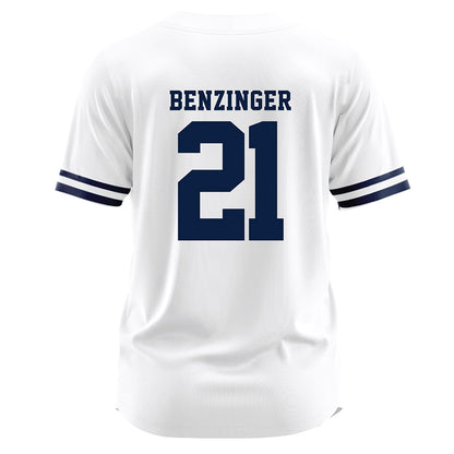 Monmouth - NCAA Baseball : Derek Benzinger - White Jersey
