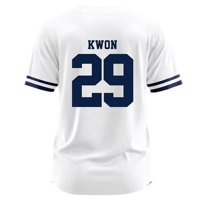 Monmouth - NCAA Baseball : Aiden Kwon - White Jersey-1