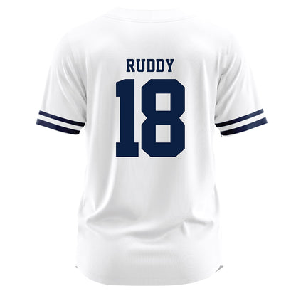 Monmouth - NCAA Baseball : Colin Ruddy - White Jersey-1