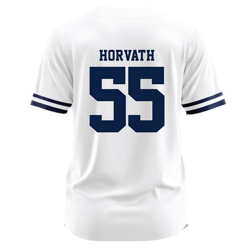 Monmouth - NCAA Baseball : David Horvath - White Jersey-1